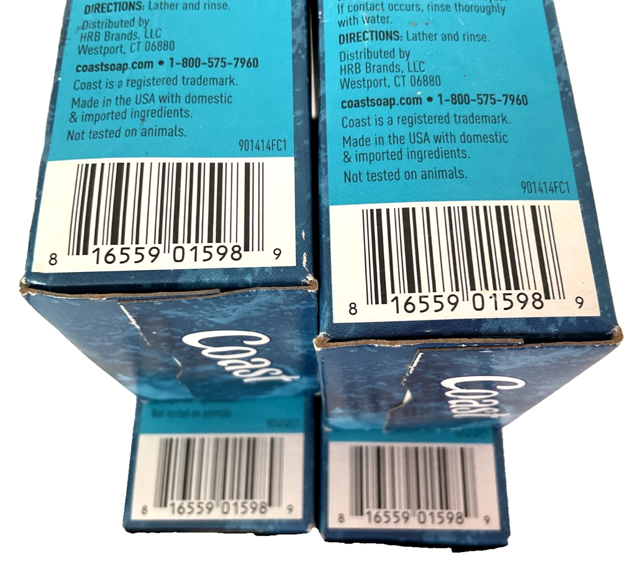 Coast Soap 5 Bars 4 oz Each Original Eye Opener 4 Classic Scent 1 Emerald Burst