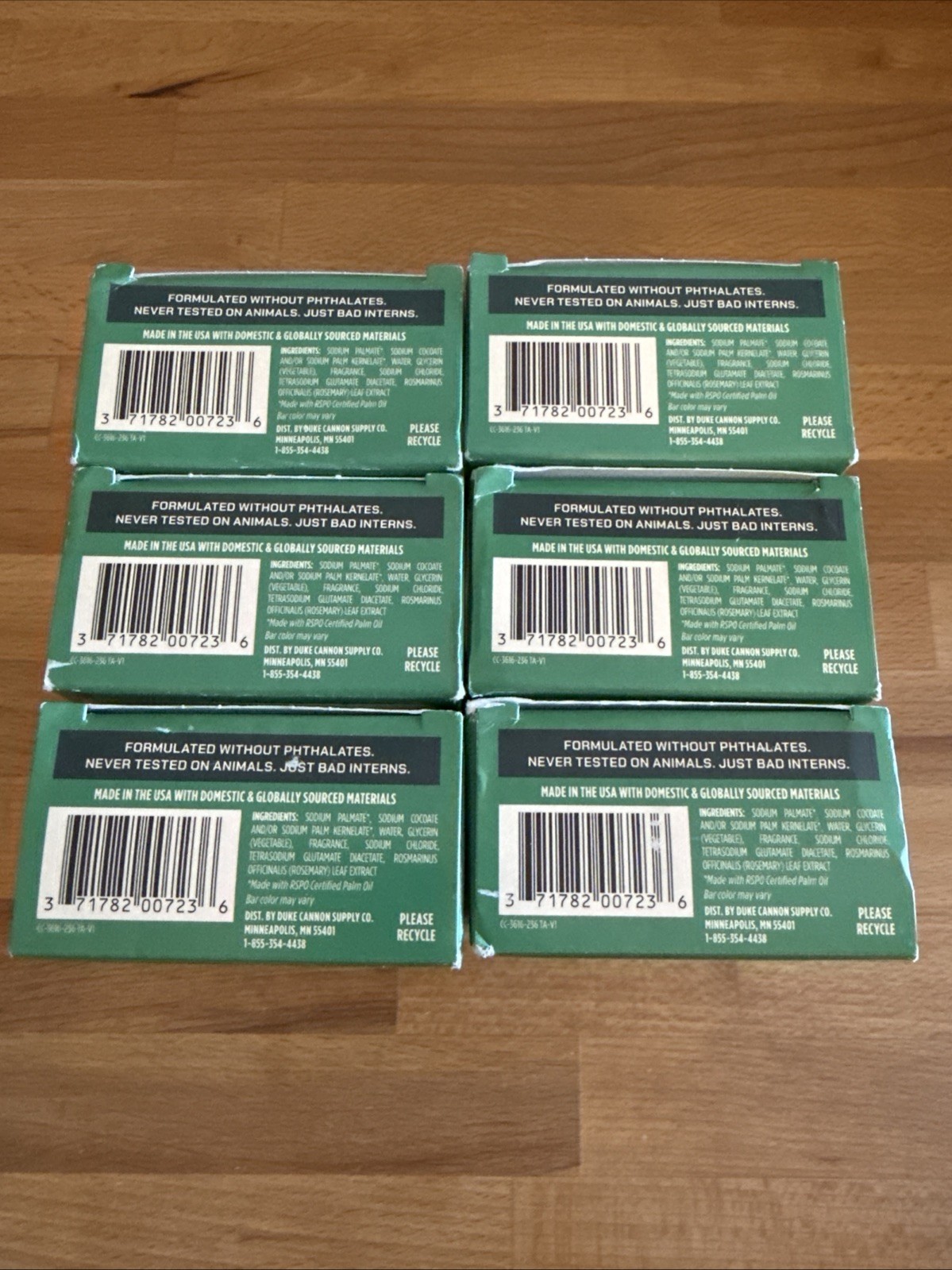 6X-Duke Cannon Illegally Cut Pine Big Ass Brick Of Soap 10oz New