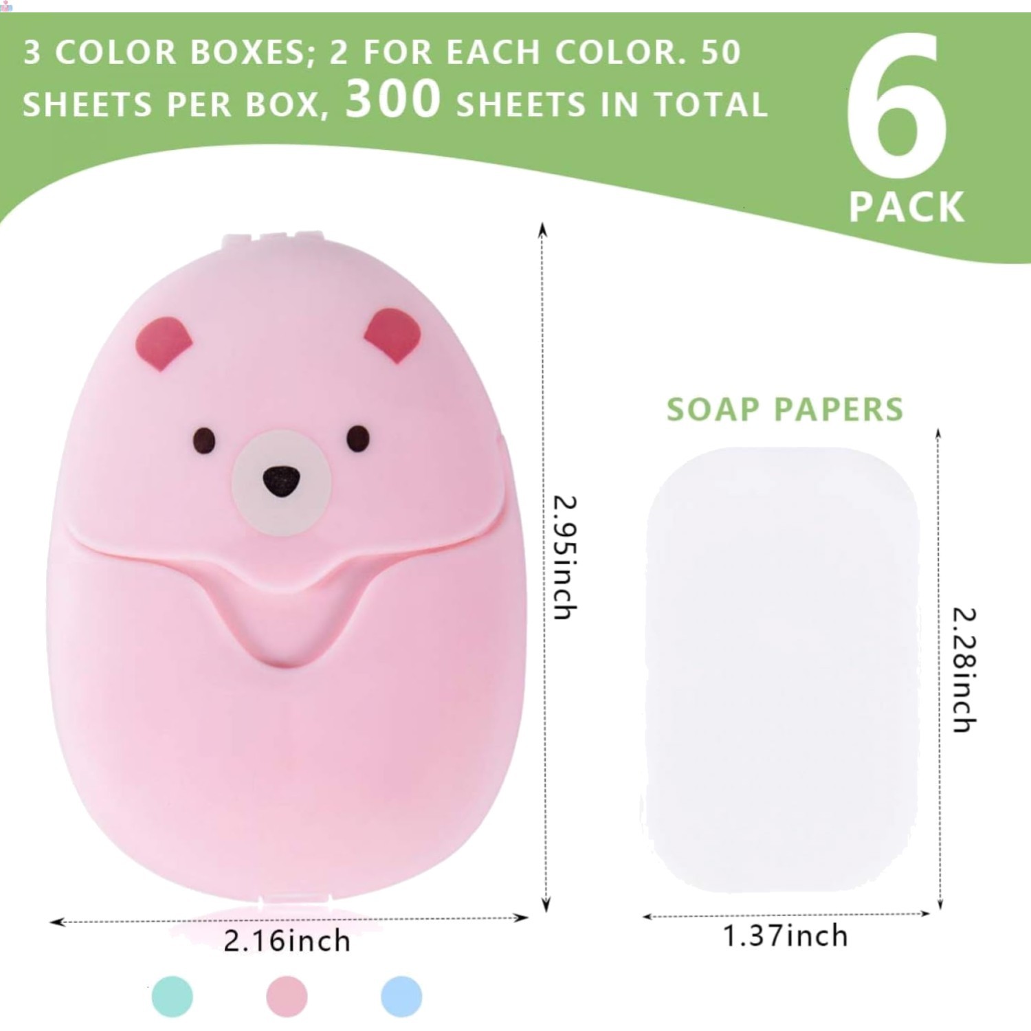 Biodegradable Mini Travel Soap Sheets – 300 Jasmine Scented Sheets for Camping