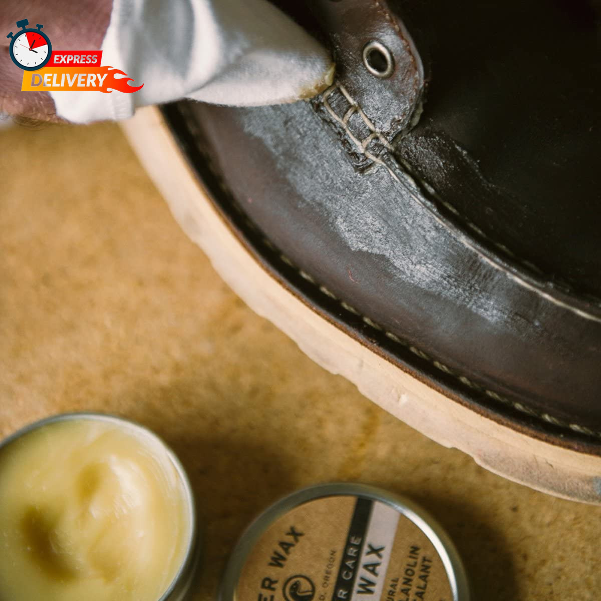 Otter Wax Boot Wax | 2Oz | All-Natural Leather Waterproofer | Made in USA