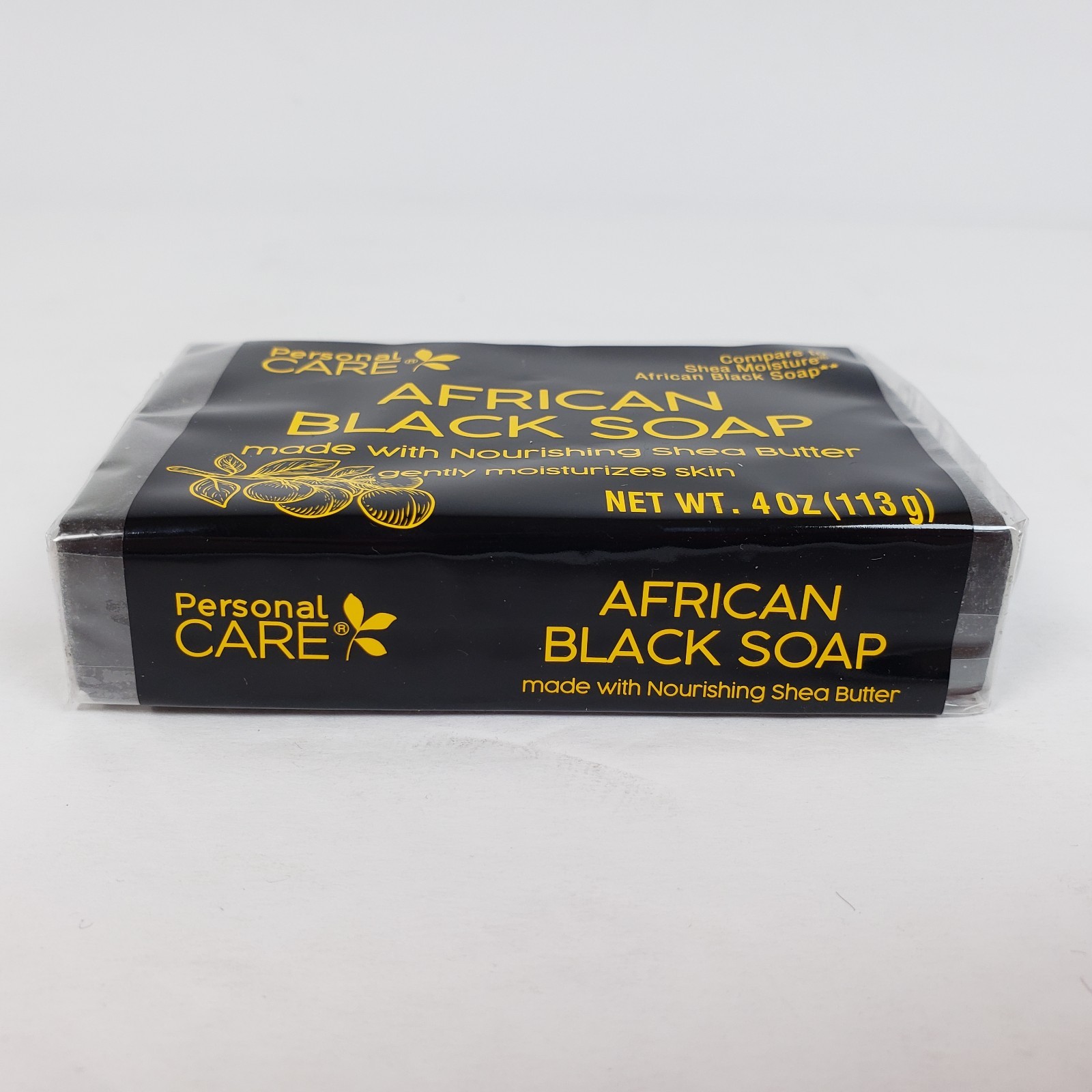 Personal Care African Black Soap Gently Moisturizes Skin Shea Butter Bar 4oz