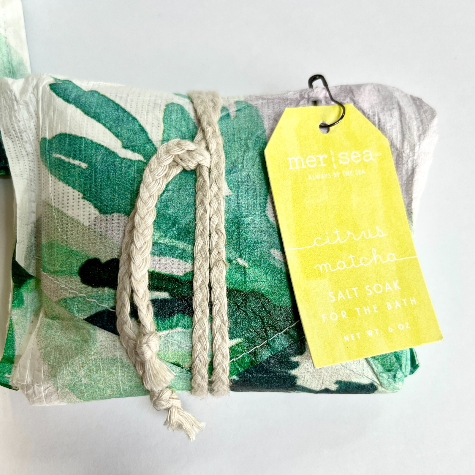 Anthropologie 2 Qty MerSea Citrus Matcha Bath Salt Soak 6 oz Pouches New w/ Tag