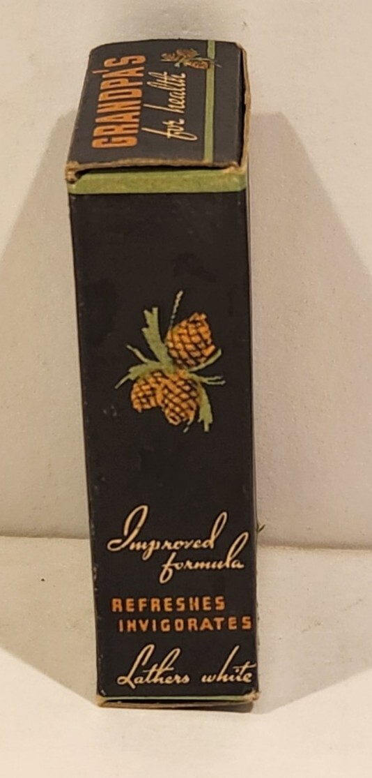 Vtg Grandpa’s Wonder Pine Tar Soap – Rare ” Guest Size ” Original W Box – Look!