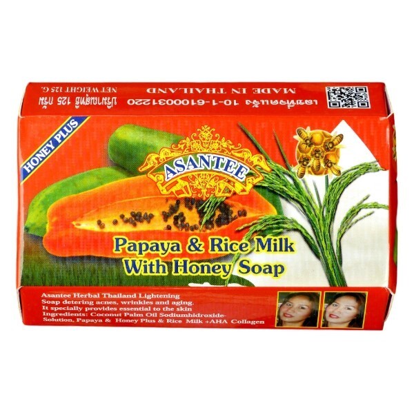 3x Papaya & Honey soap Asantee bright skin Reduces Wrinkles Aging Anti Acne