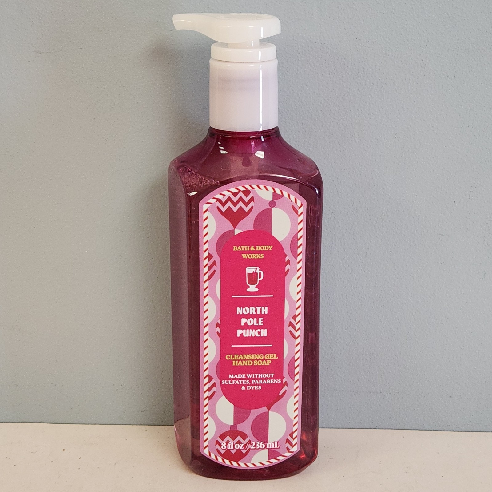 Bath & Body Works Cleansing Gel Hand Soap Dye Free North Pole Punch