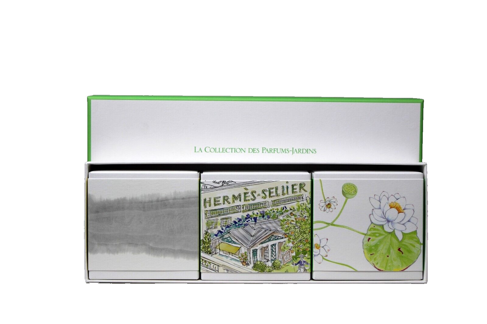 HERMES LA COLLECTION DES PARFUMS-JARDINS PERFUMED SOAPS 3x100G