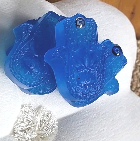 Hamsa Protection: Spiritual Artisanal Handcrafted Soap bar, Mediterranean flair