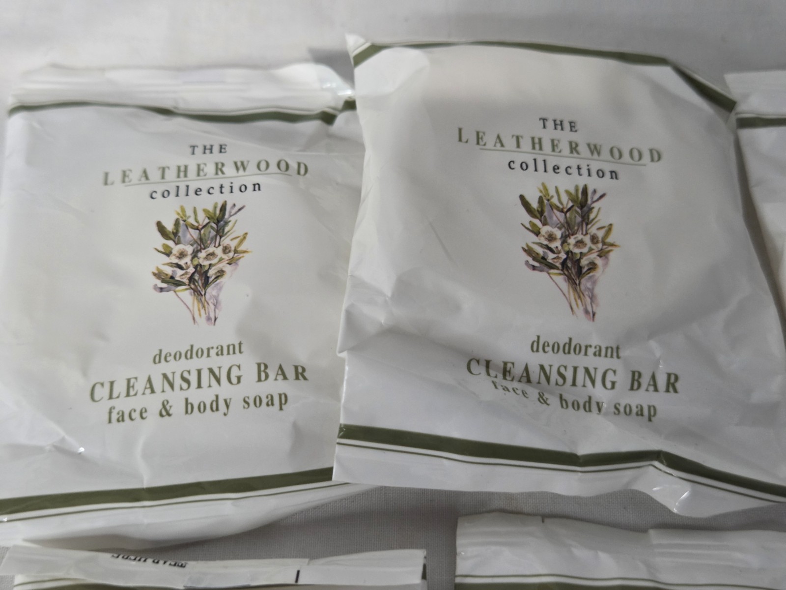 Lot of 6 The Leatherwood Collection Hotel Guest Size Cleansing Bar Soap New