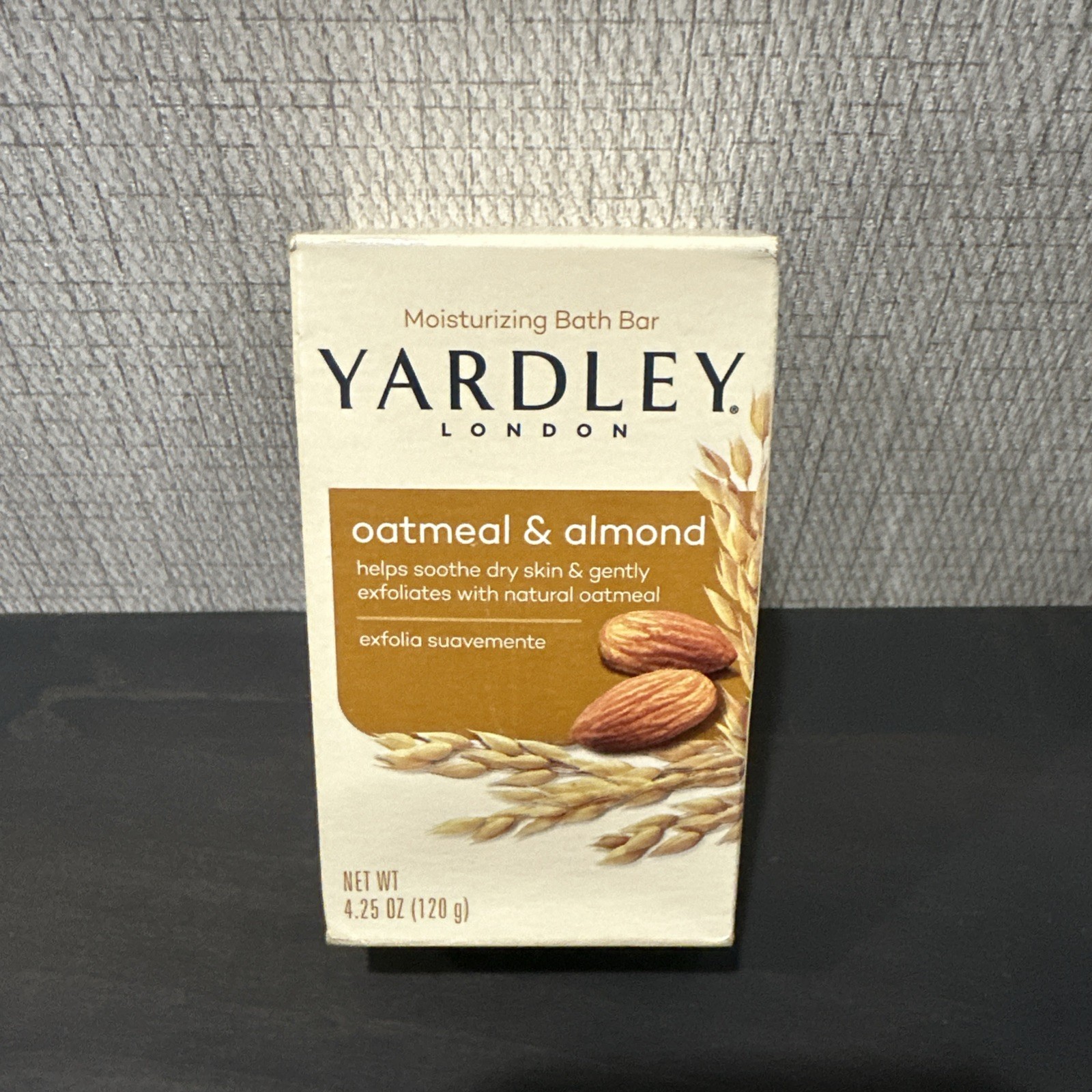 Yardley London Bath Bar Soap, 4.25oz Oatmeal & Almond | Gently Exfoliates