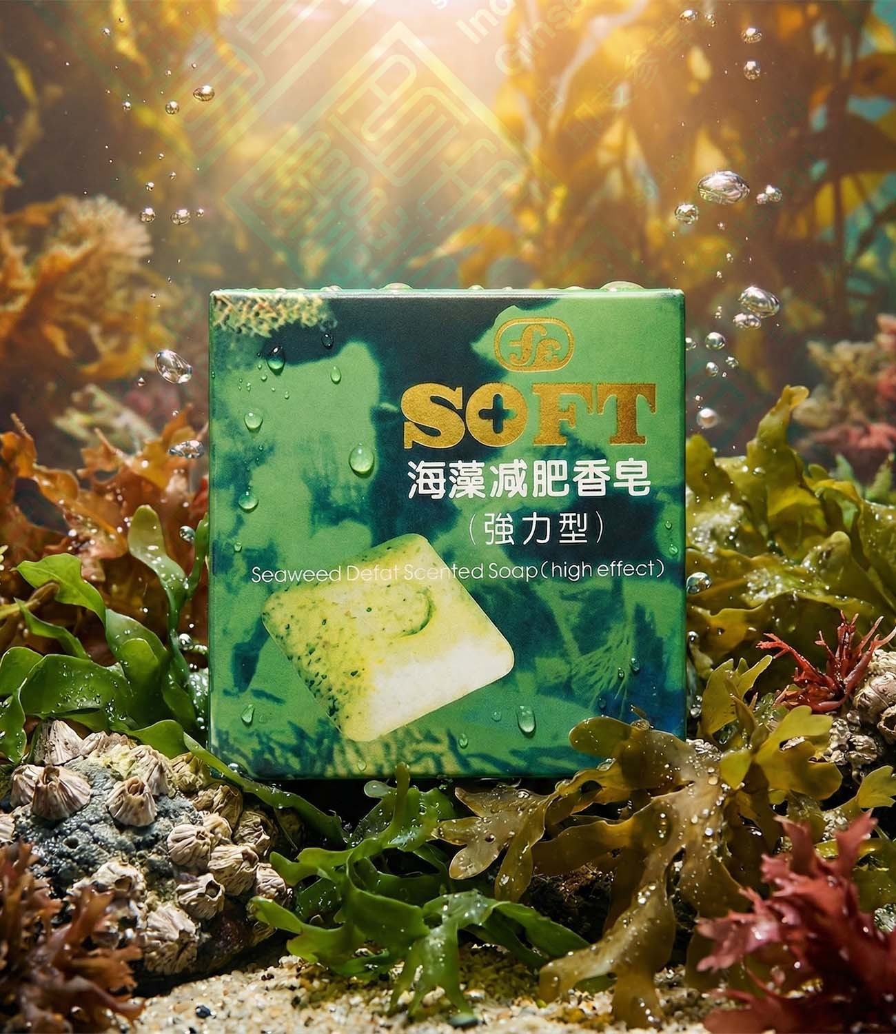 Soft Seaweed Defat Scented Soap 海藻减肥香皂