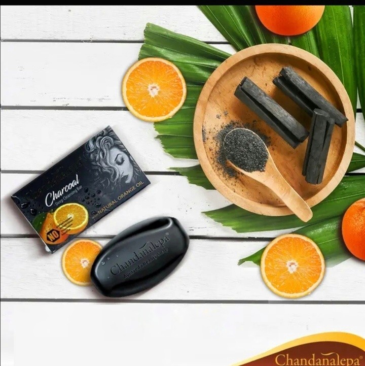 Charcoal Cinnamon Soap Ayurveda Herbal Natural Chandanalepa Sri Lanka Helth