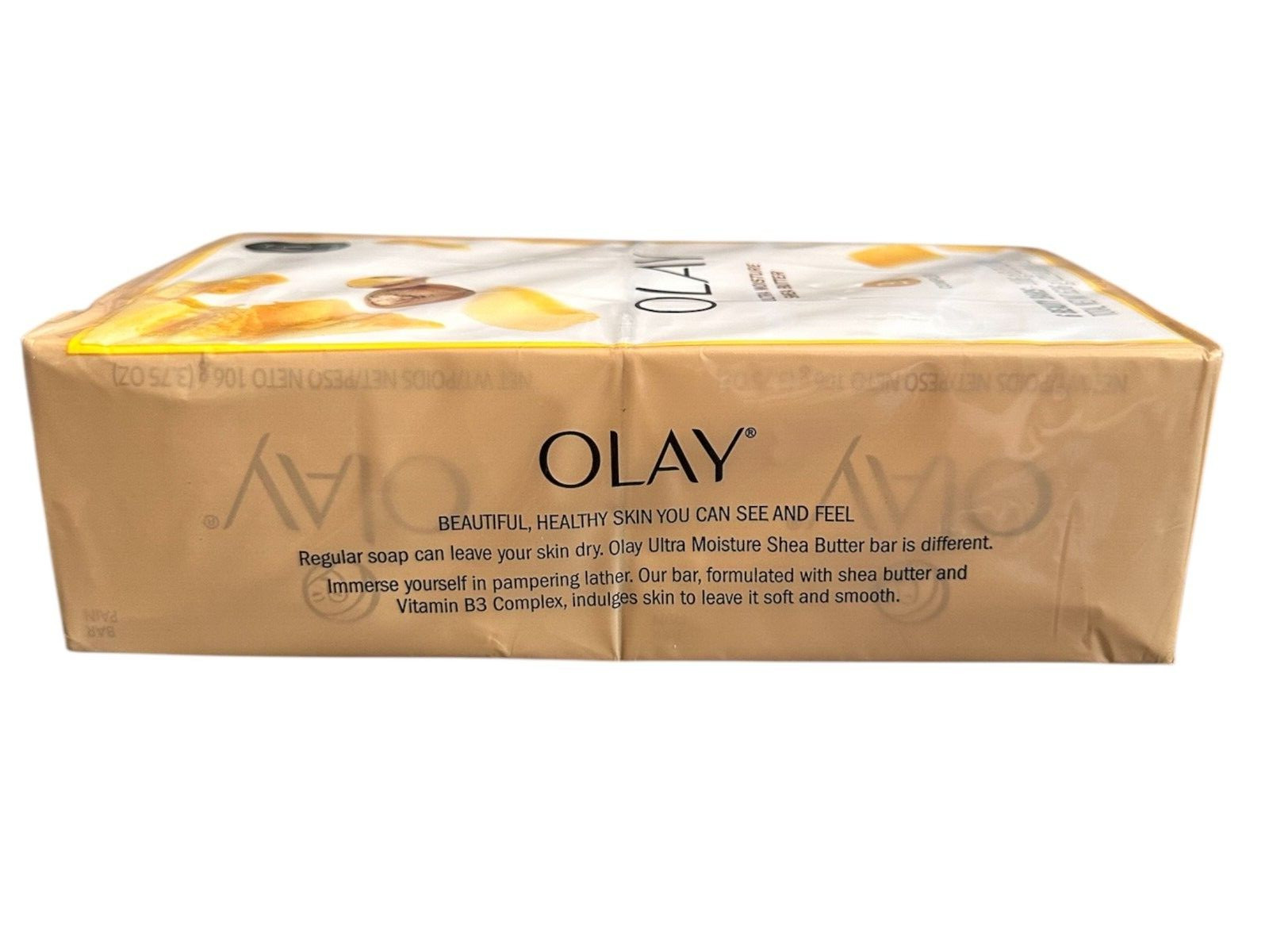 Olay Ultra Moisture Shea Butter Beauty Bar Vitamin B3 Complex, 3.75 oz, 6 Pack
