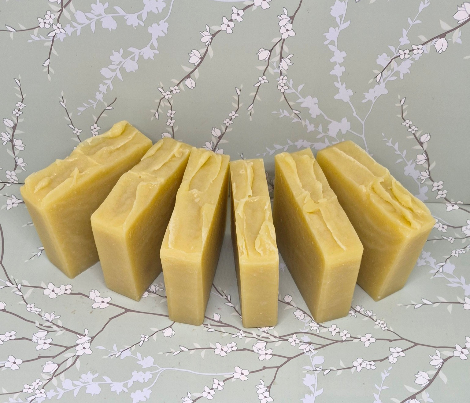 6 Handmade Goat’s Milk , Unscented Gentle Soap 4-5 oz each