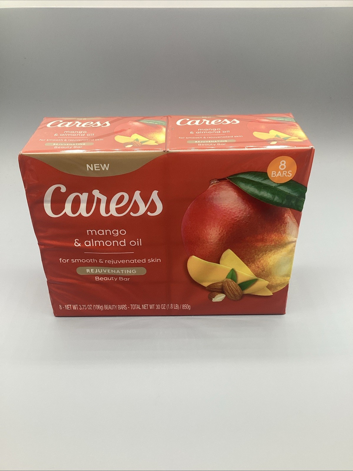 8 Caress Mango & Almond Oil Rejuvenating Beauty Bar (8-pk x 1) 3.75 oz.