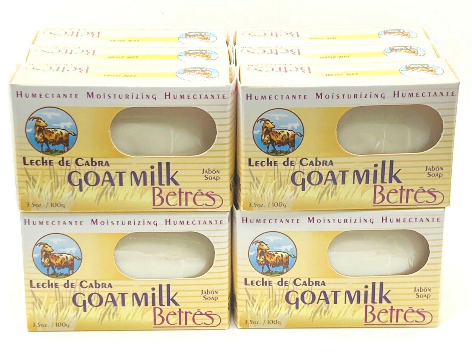 Lot of 12 Betres Goat Milk Soap 3.5 oz – Nourishing Moisturizing Bars