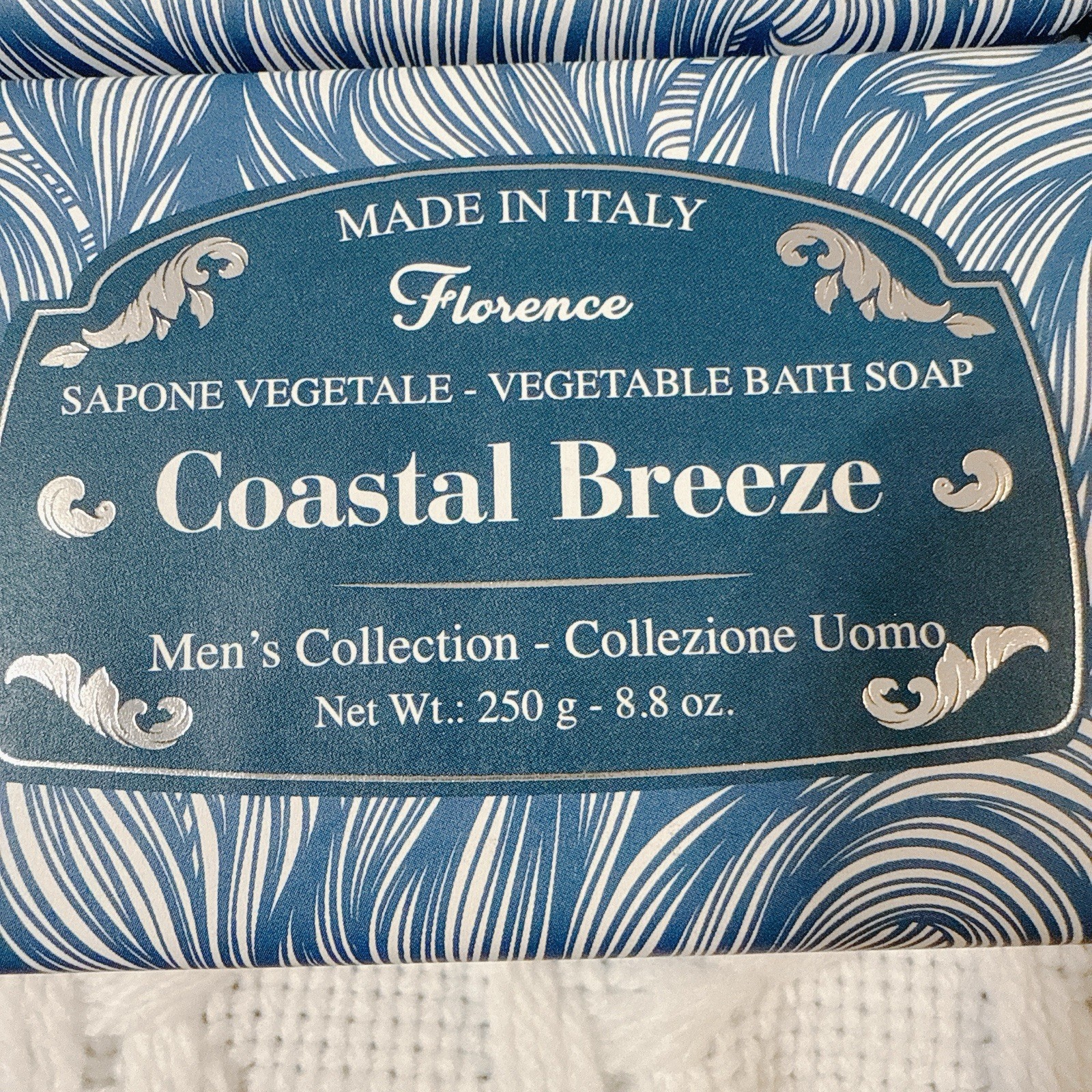 2 SAPONERIE MARIO FISSI SRL 8.8 OZ Coastal Breeze Men Vegetable Bath Soap Italy