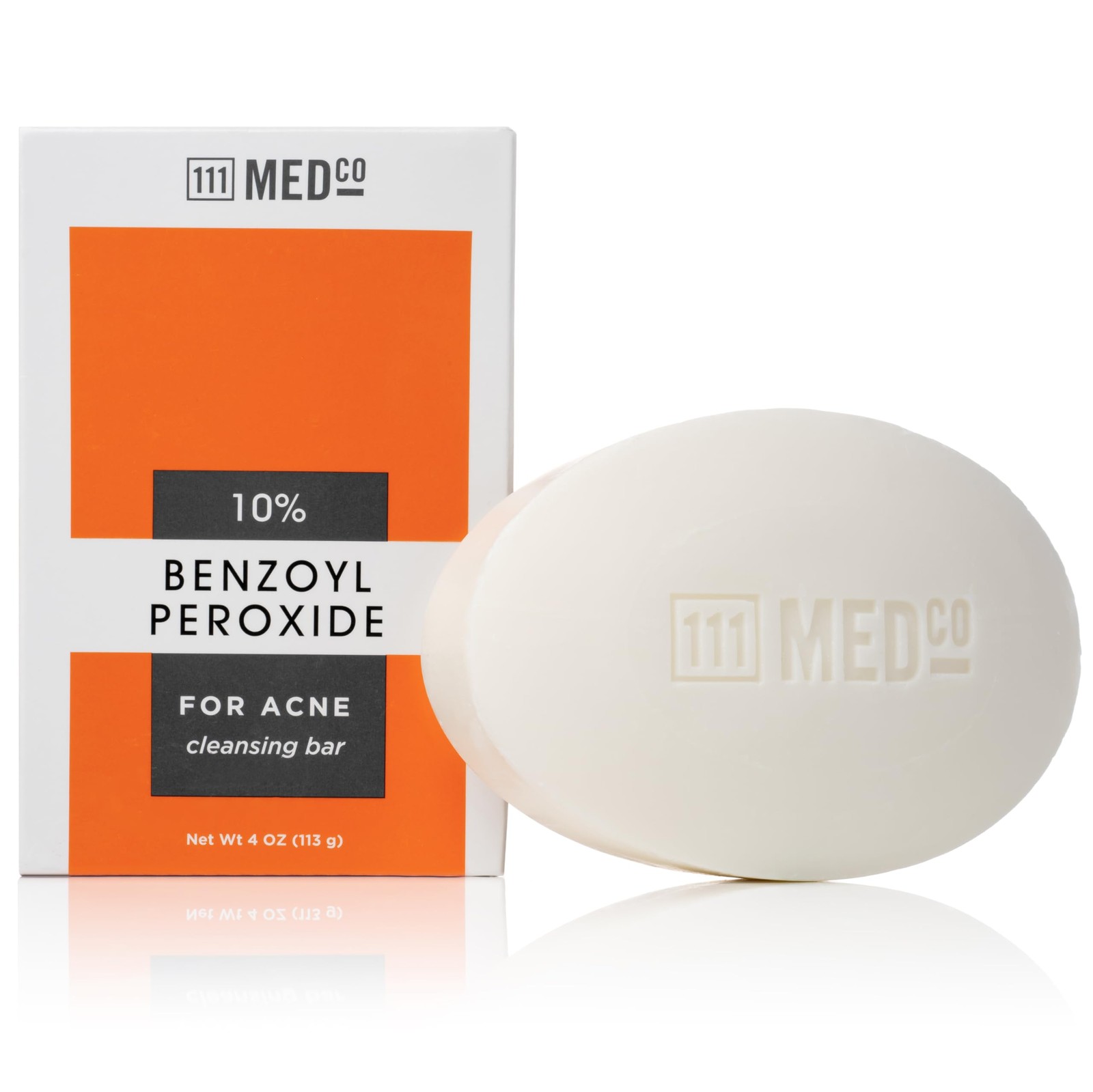 10% Benzoyl Peroxide Acne Treatment Cleansing Bar, Maximum Strength Medicated…