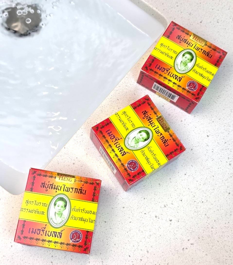 Madame Heng Herbal Soap Set of 3 Thai Traditional Soap 160g Each Merry Bell