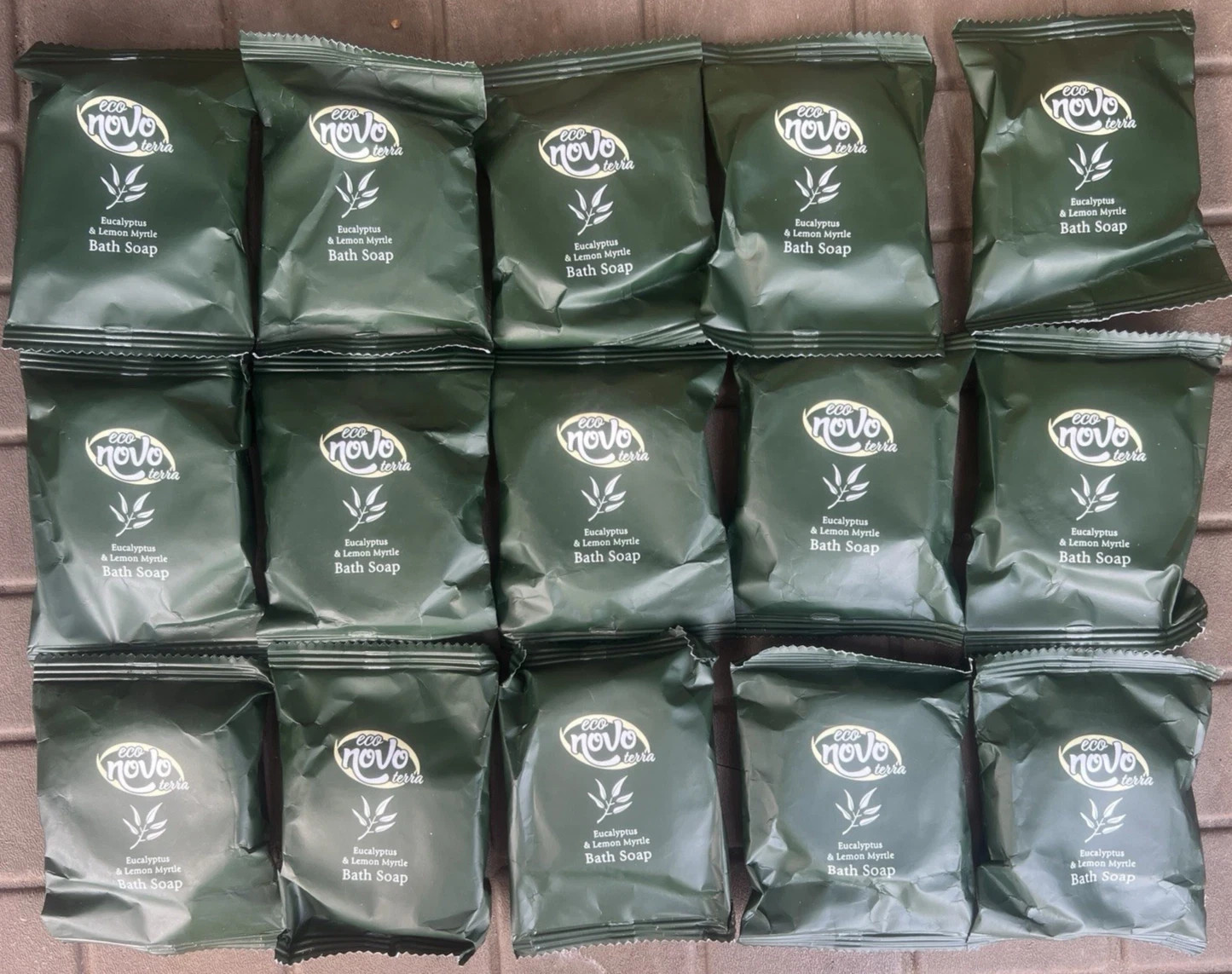 Lot of 15 Eco Novo Terra Glycerin Bath Soap Botanical Scent Travel Size 1.41 oz