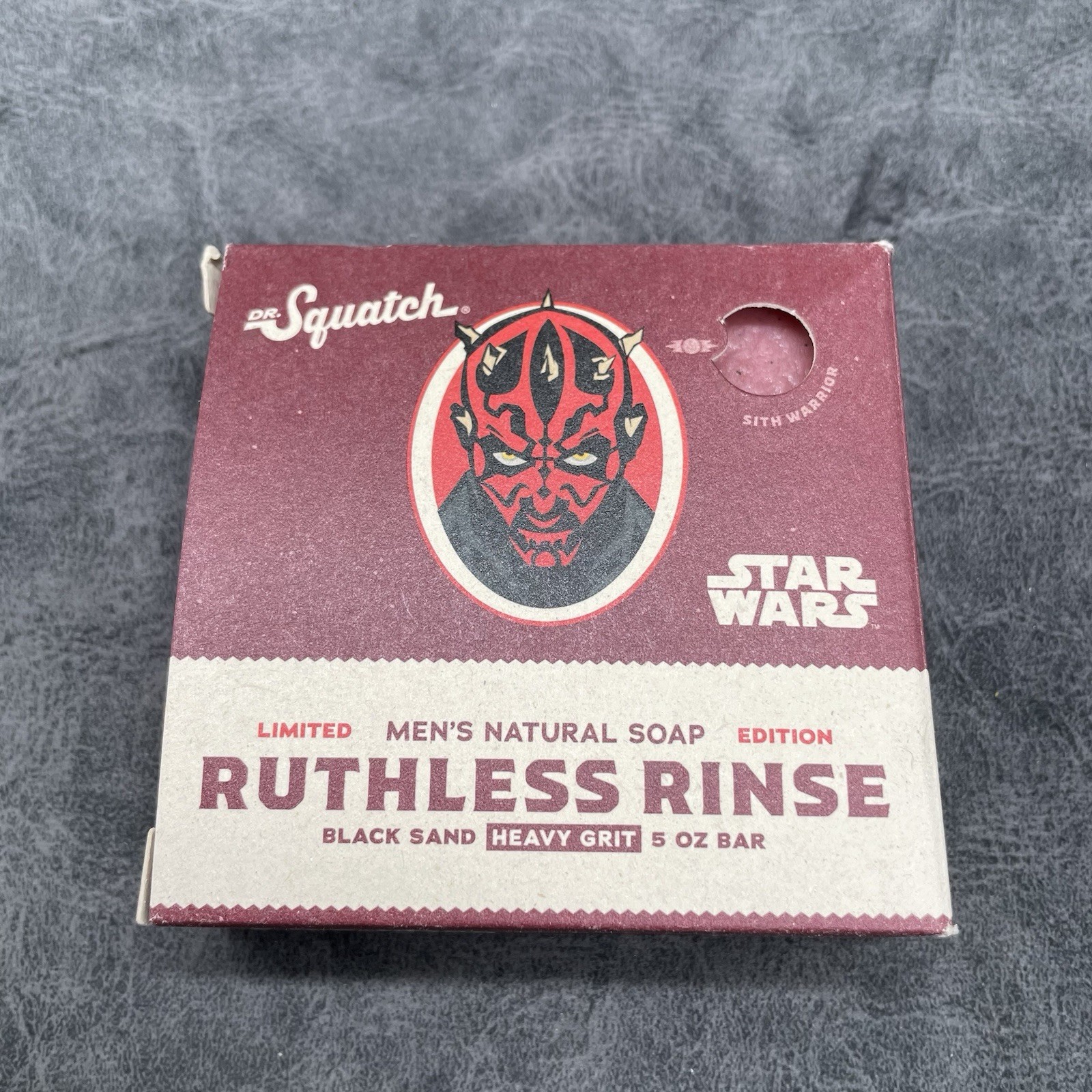 2 Pack DR. Squatch Soap Set Star Wars Dark Side Scrub & Ruthless Rinse Natural