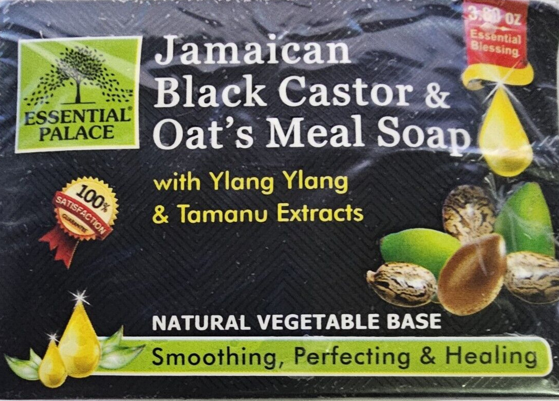 JAMAICAN BLACK CASTOR SOAP & Oat’s Meal Soap/Ylang Ylang & Tamanu Extracts 3 Ct