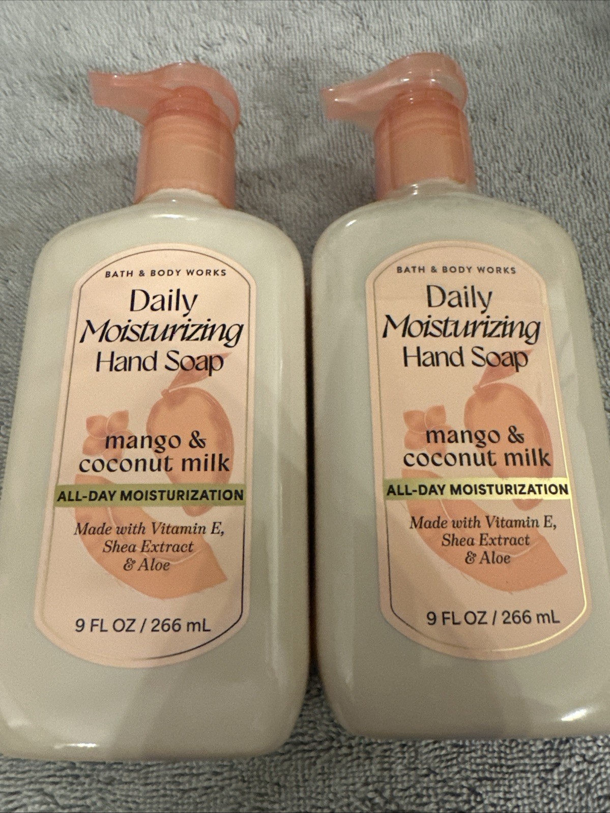 Bath & Body Works Mango & Coconut Milk Moisturizing Hand Soap Lot Of 2 READ!!!!