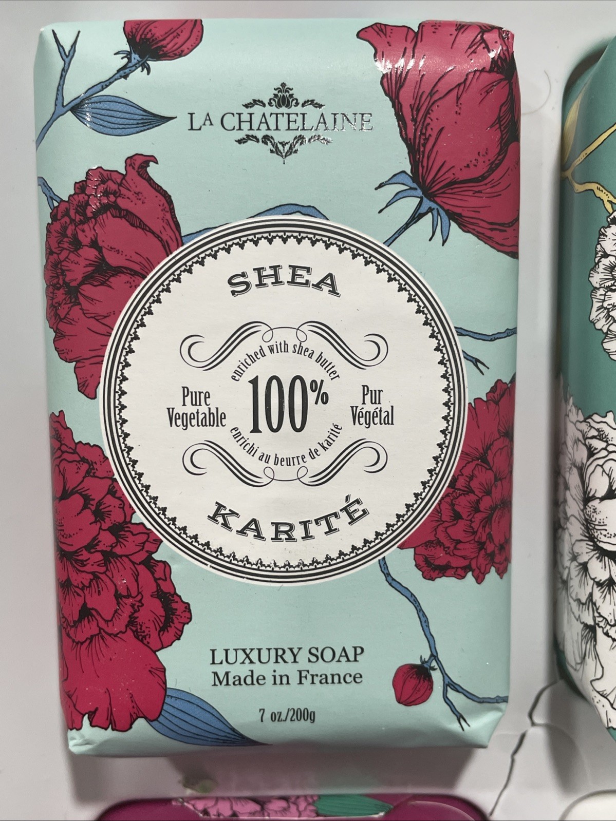 La Chatelaine LUXURY SOAP COLLECTION France De Savon x6 Bars 7oz ea Triple Mill