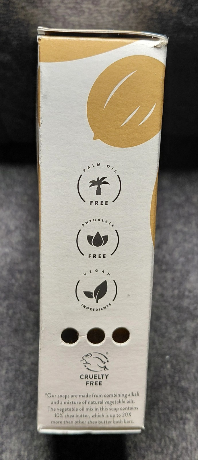 Peet Brothers Palm Free Shea Butter Bath Bar Argan & Sandalwood 5 oz