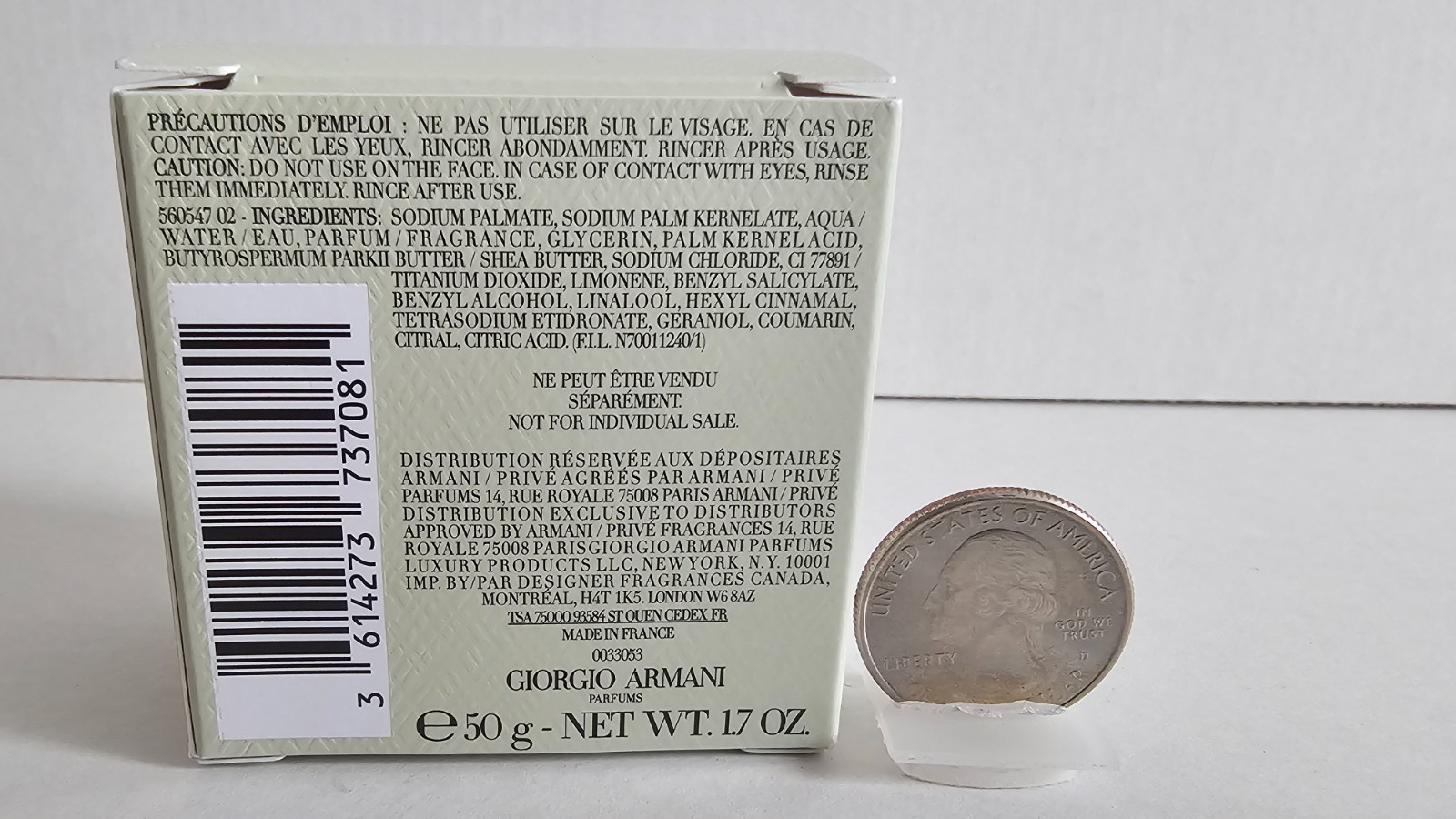 Armani Privé THÉ YULONG Scented Luxury Mini Soap – One piece 1.7Oz/50g