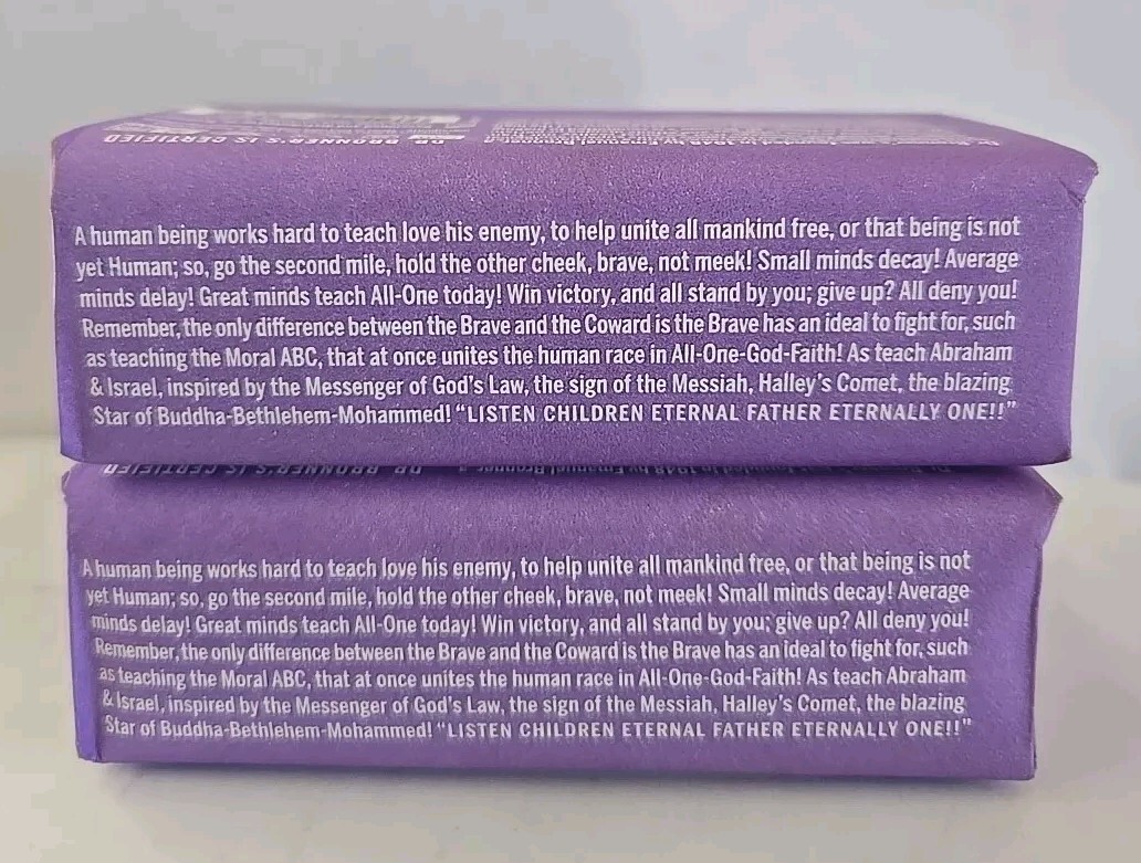 DR. BRONNER’S ALL-ONE LAVENDER PURE-CASTILE MAGIC SOAP 5Oz Lot Of 2