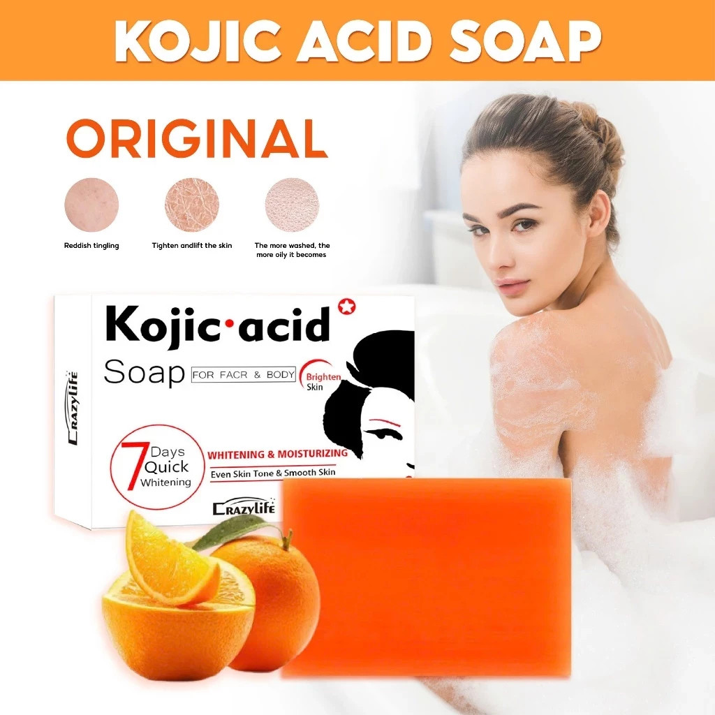 Soap Kojic Acid Soap Skin Lightening Kojic Acid Original 4 Bar x 65g