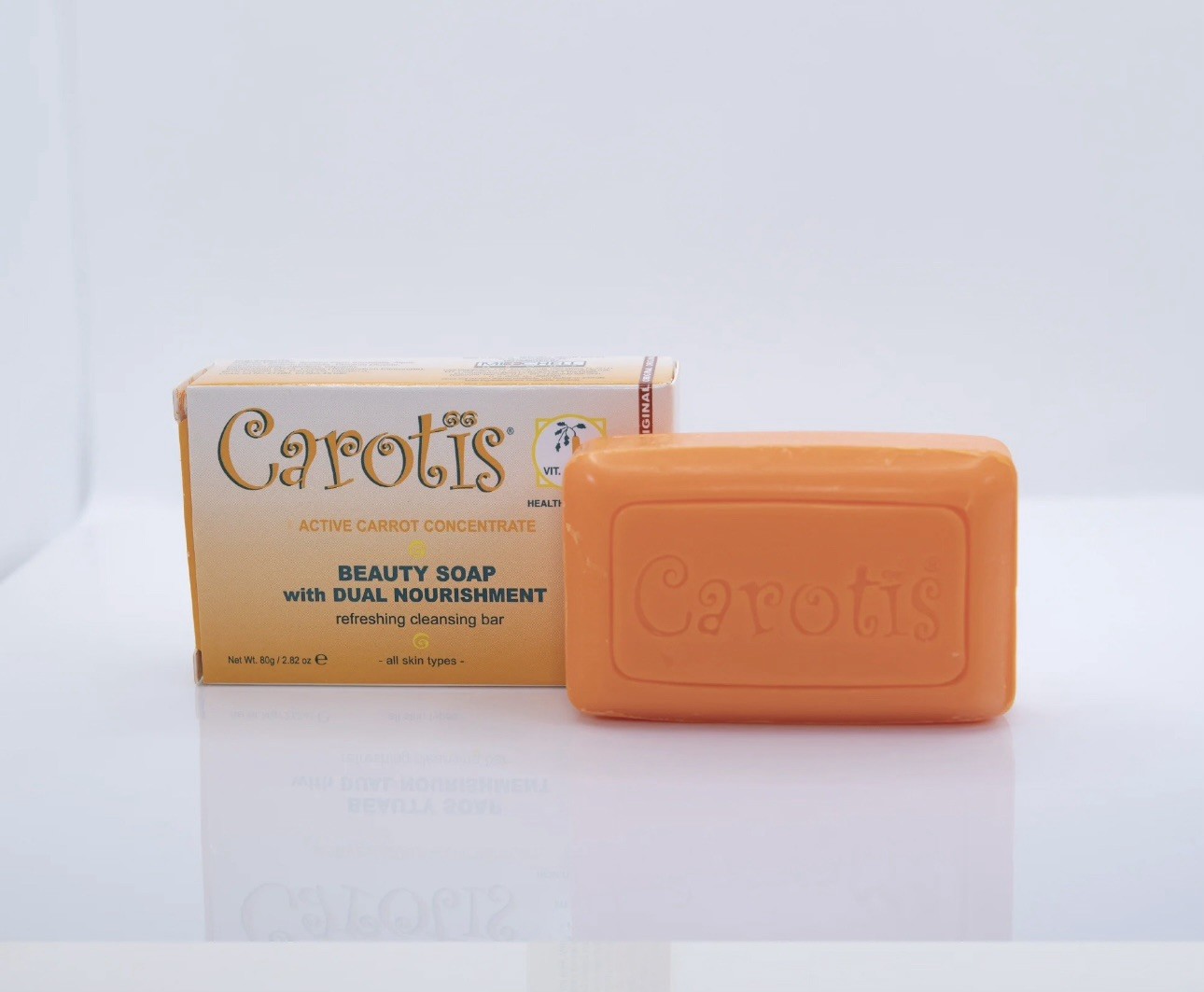 Carotis Beauty Soap 12-Pack | 80g Each Refreshing Cleansing Bars with Carrot Oil
