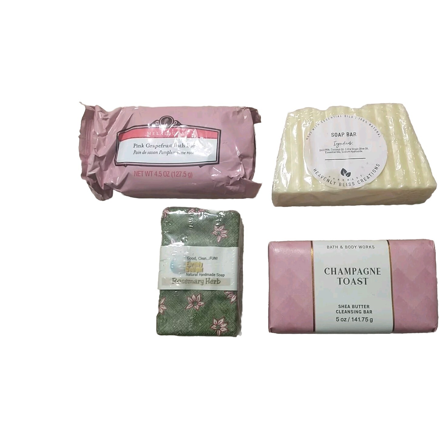 Lot Of Mixed Bath Bars 4 Piece