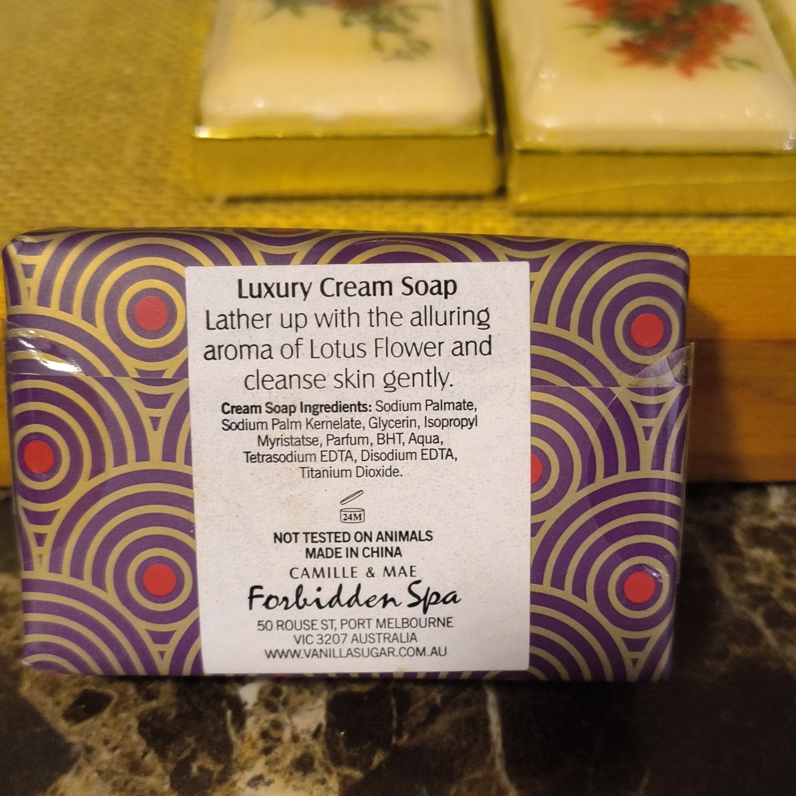 Camille & Mae Forbidden Spa Lotus Flower Cream Soap Bar Cruelty-Free
