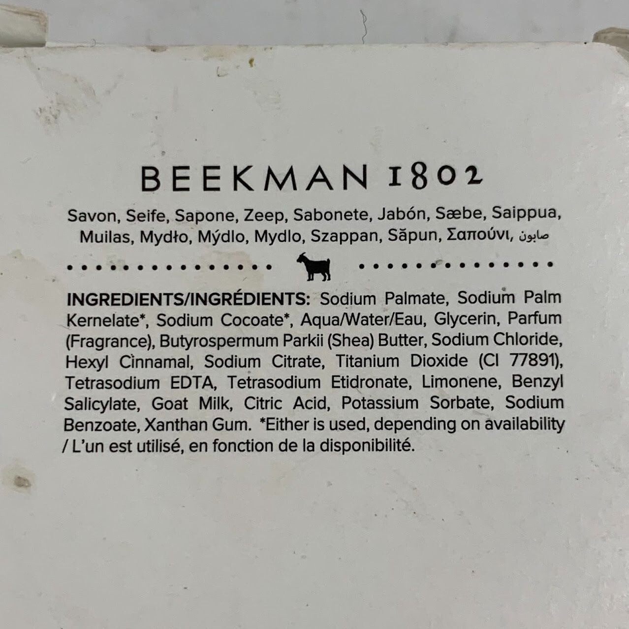 Beekman 1802 Fresh Air Goat Milk FACE & BODY BAR