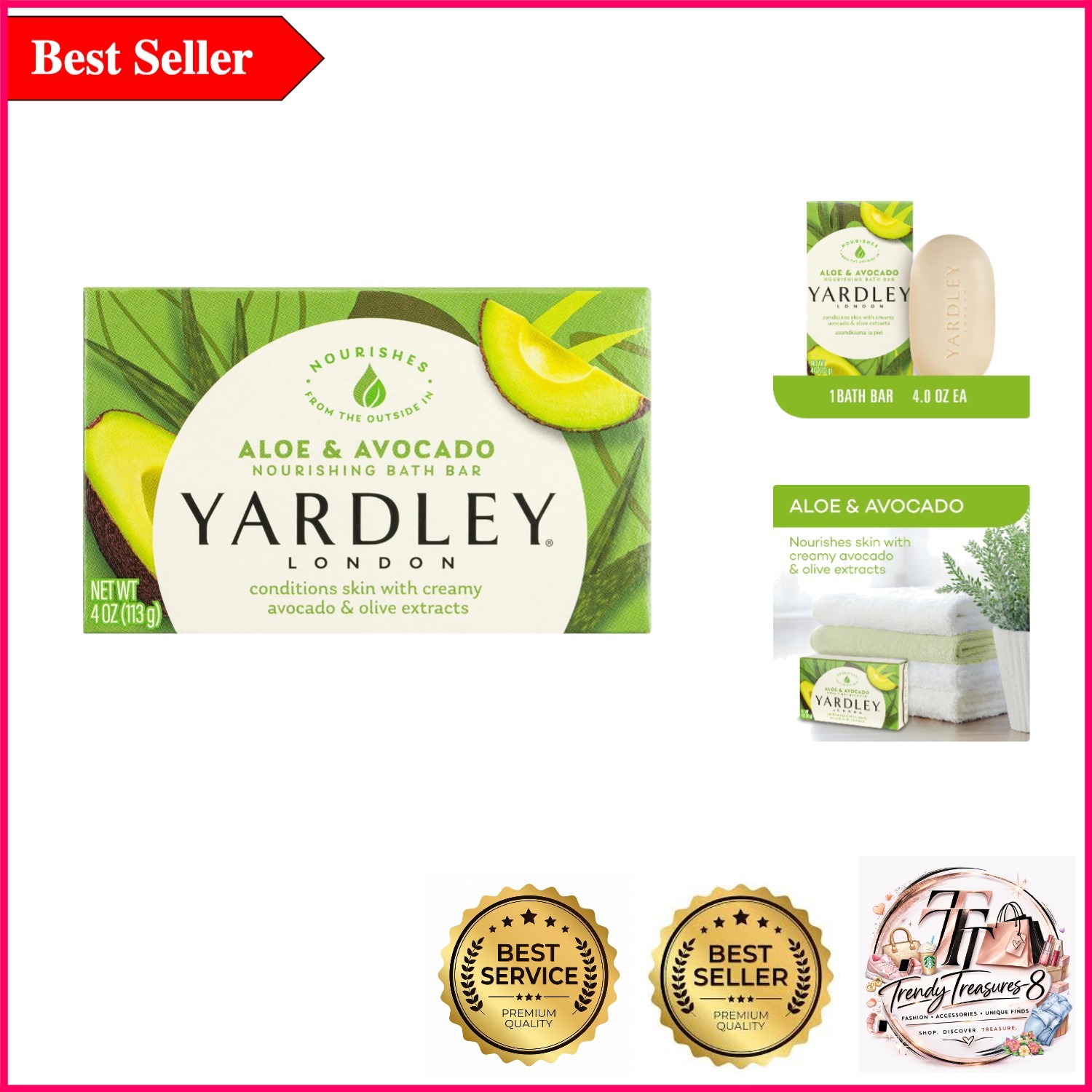 London Nourishing Aloe & Avocado Bath Soap – Moisturize & Refresh