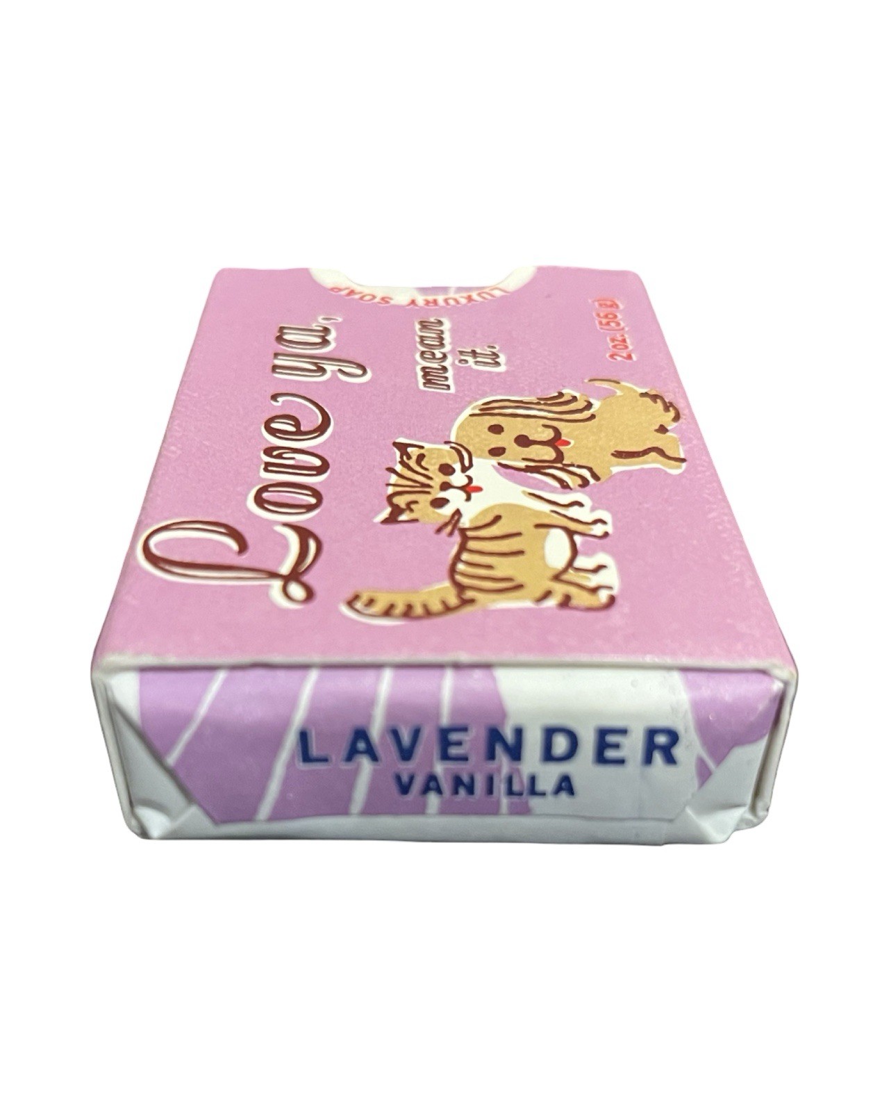 Blue Q “Love ya, mean it.” Luxury Soap, 2 oz, Lavender
