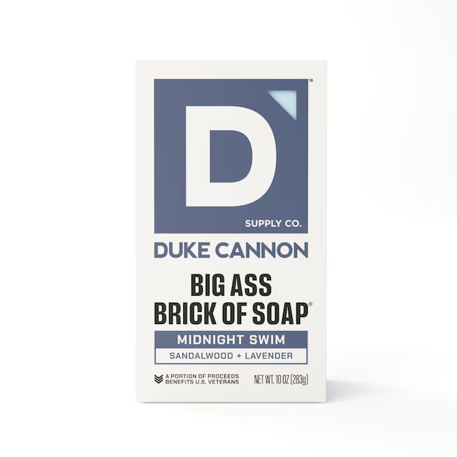 4 Pack Duke Cannon Mens Bar Soap Big Ass Brick Midnight Swim Fresh Shower 10 oz