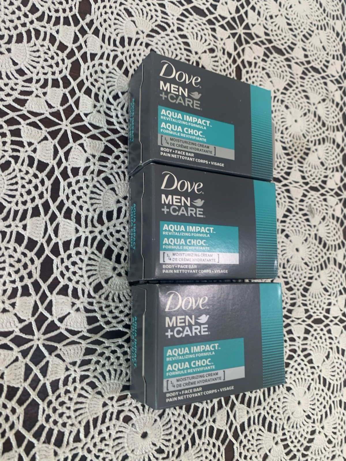 Dove Men + Care Aqua Impact – 3 Bars of Soap – DISCONTINUED