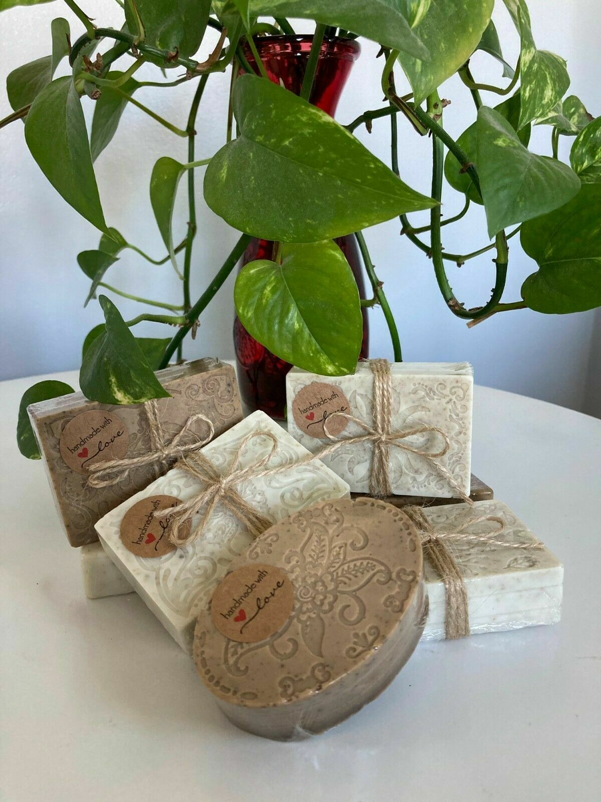 Handmade Soap Scent Natural Homemade Bath Bar Oatmeal Charcoal Clay Honey Coffee