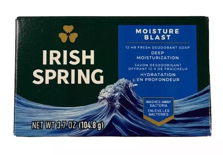 Irish Spring Bar Soap, Moisture Blast, Deep Moisturization (1 BAR)