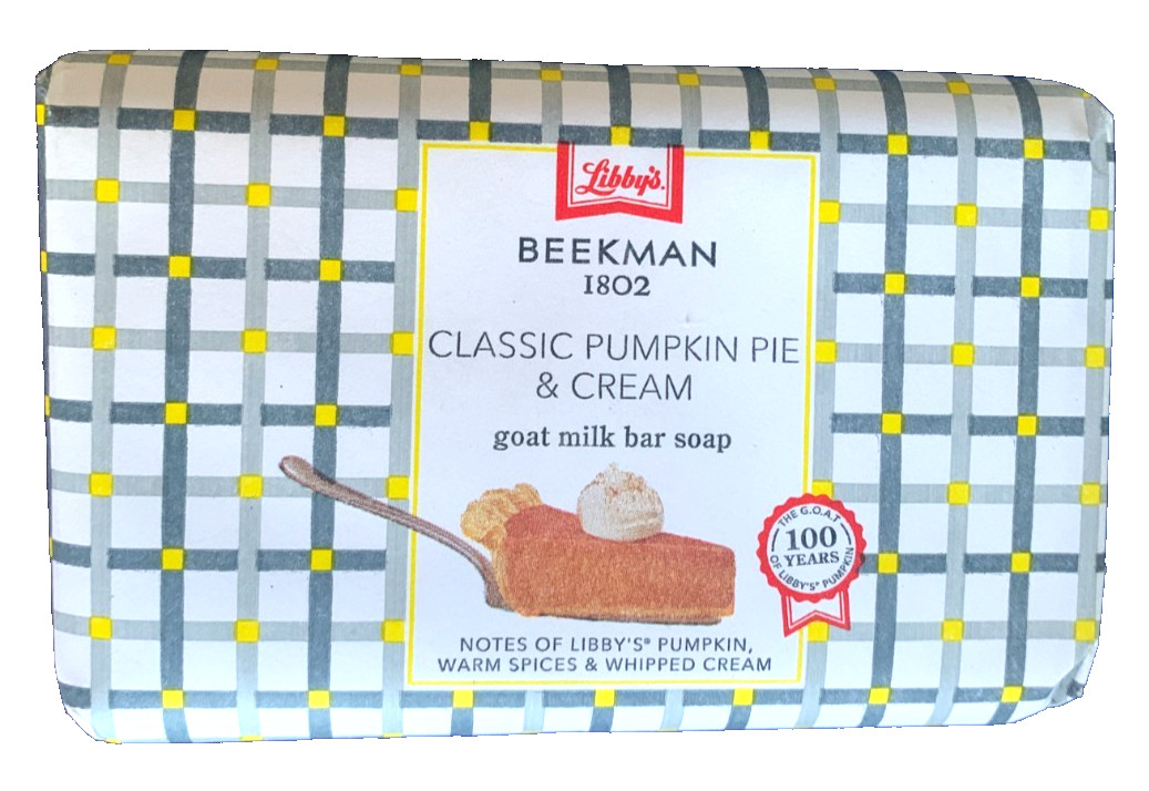 Beekman 1802 9oz Goat Milk Soap Fresh Baked Cookies & Pumpkin Pie Cream Lot of 2