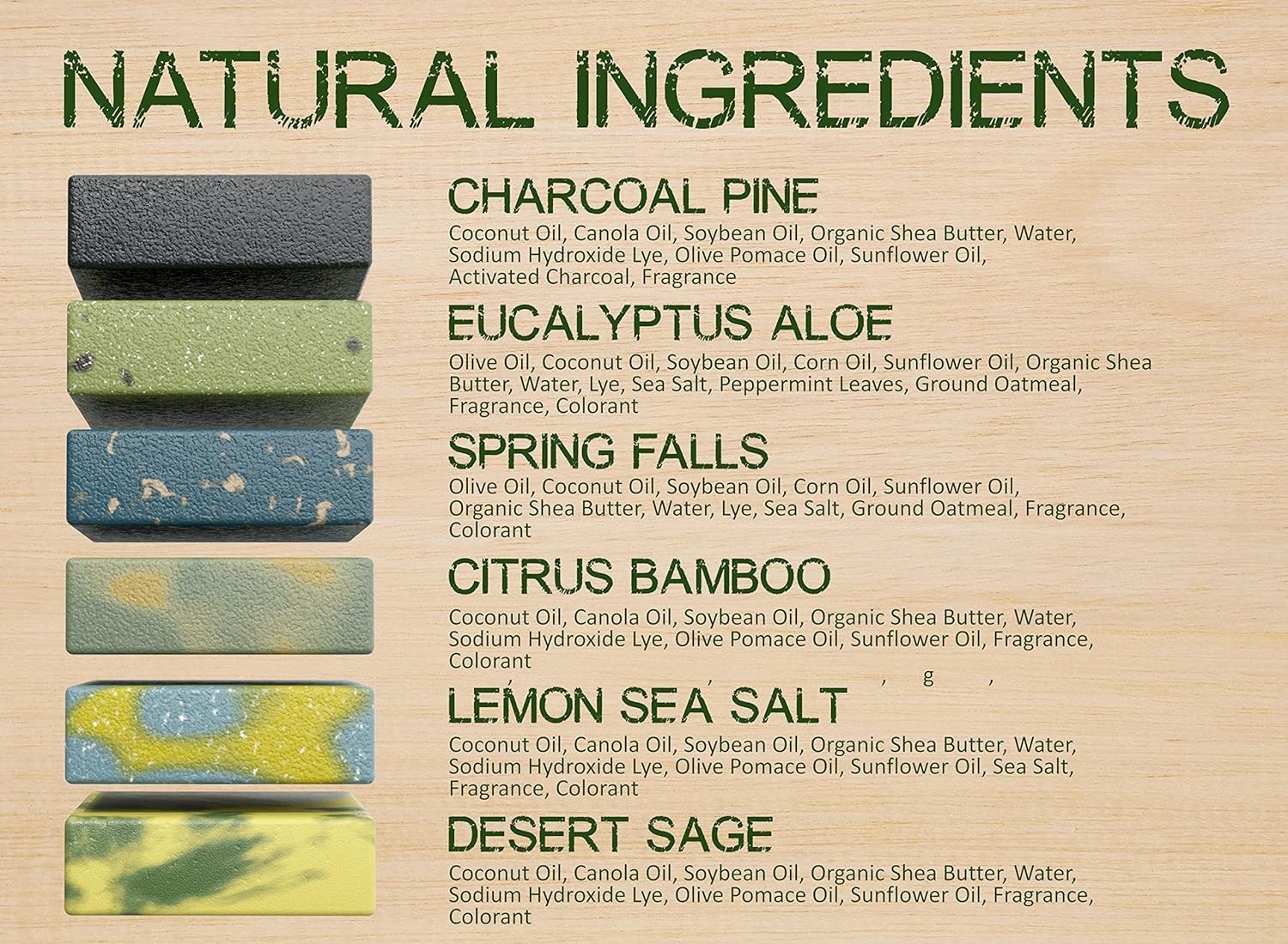 ELEMENTS Men’s Bar Soap – Masculine Scents, 100% Natural Soap for Men – Essen…