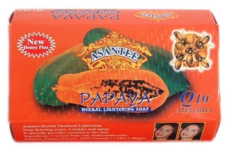 3x Papaya & Honey soap Asantee bright skin Reduces Wrinkles Aging Anti Acne