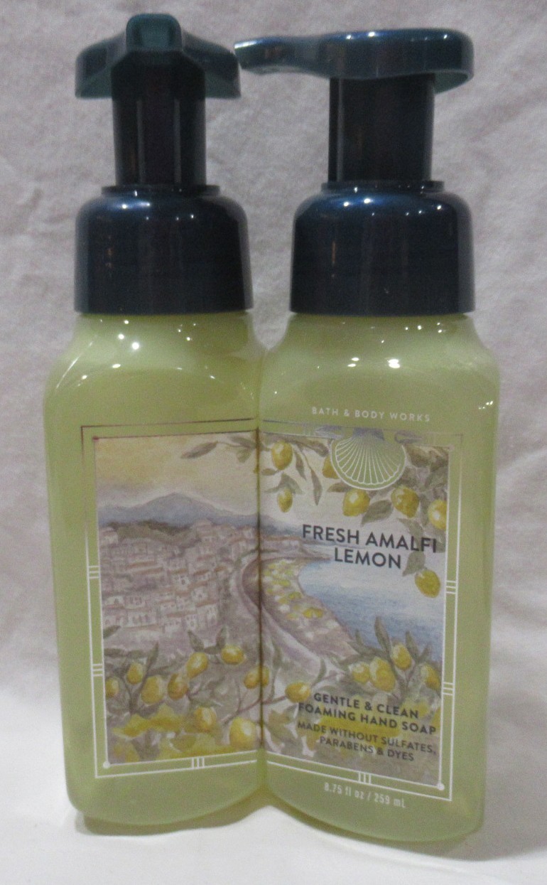 Bath & Body Works Gentle & Clean Foaming Hand Soap Set Lot 2 FRESH AMALFI LEMON