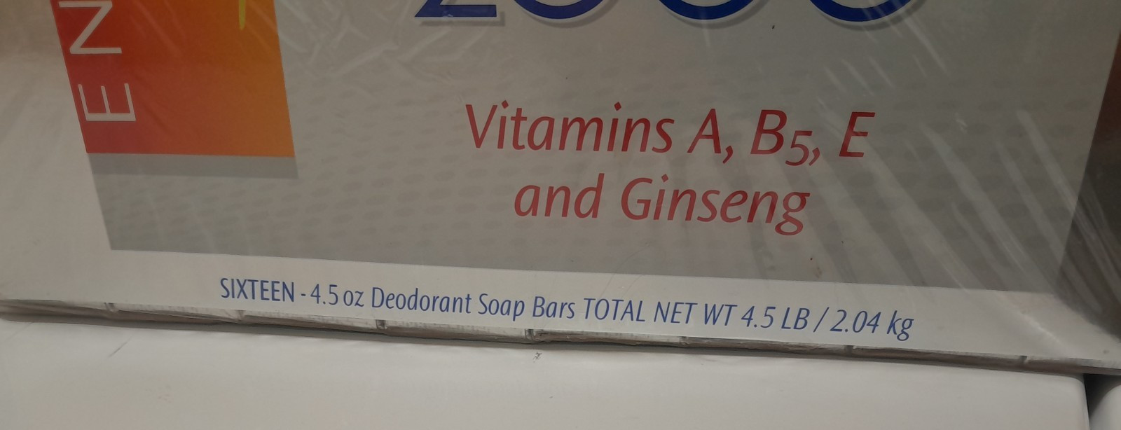 Lever 2000 NOS vitamins with GINSENG 4.5 oz bars 16 bars energize sealed new