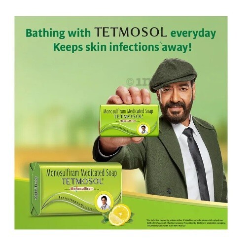 2 x Tetmosol Soap 100gm Each for Itching, Skin Irritation, Inflammation, Rashes