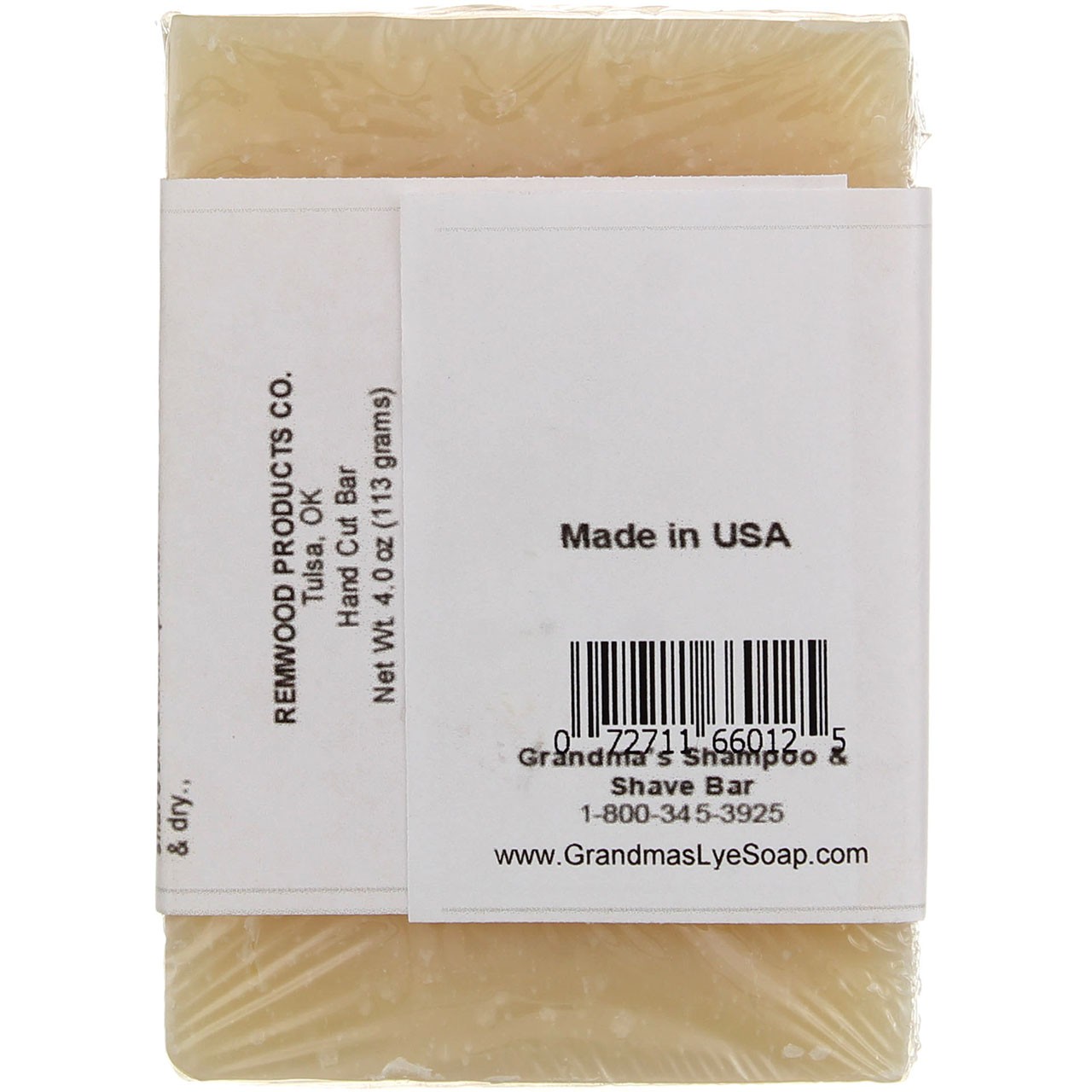 Grandma’s Pure & Natural Shampoo & Shave Bar 4.6 oz