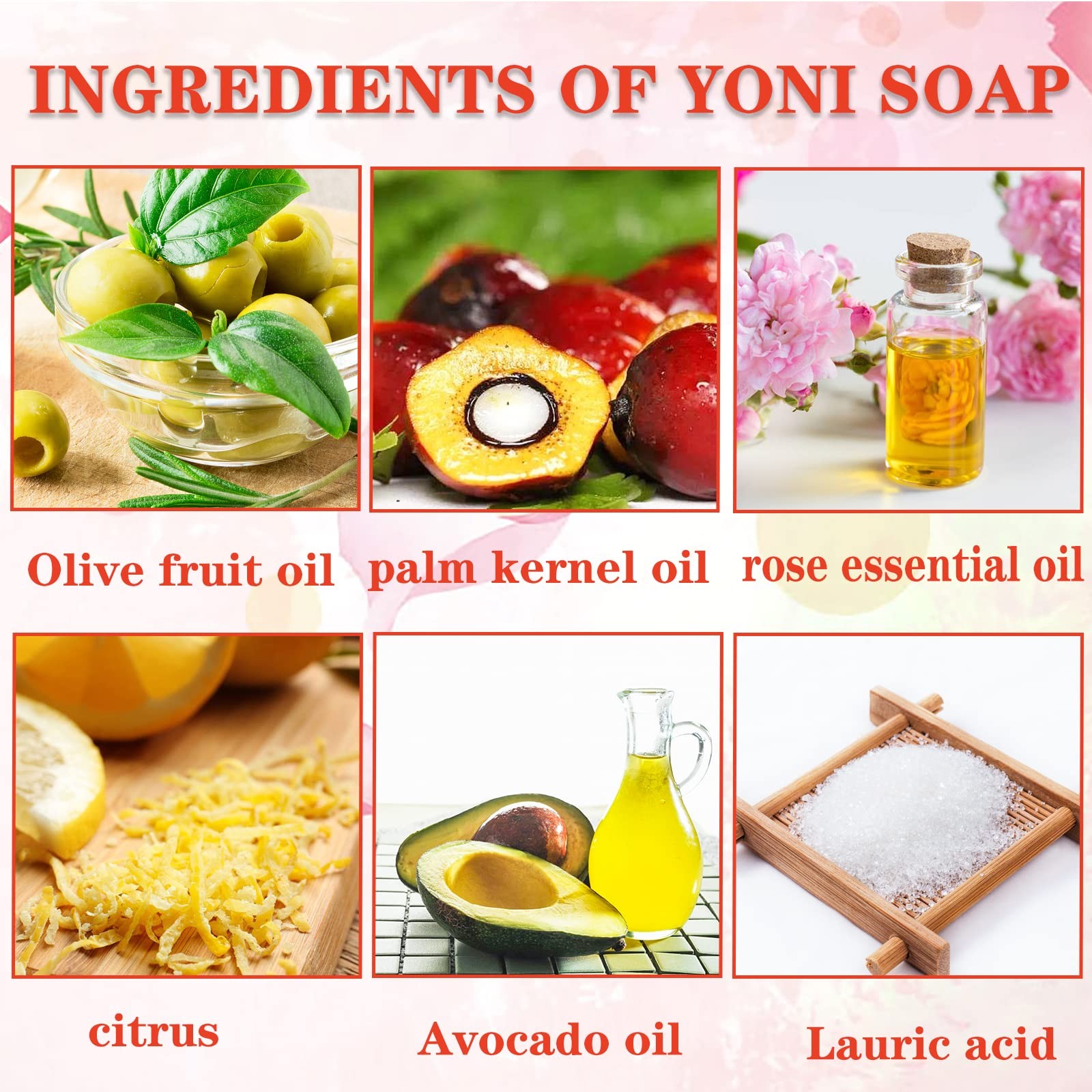 2 PCS Yoni Soap Bars for Women, 100% Handmade Natural PH Balanced & V Cleansi…