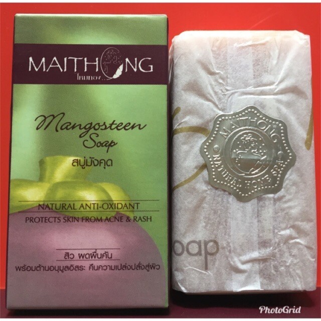 Maithong Mangosteen Soap Natural Anti-Oxidant Protects Skin